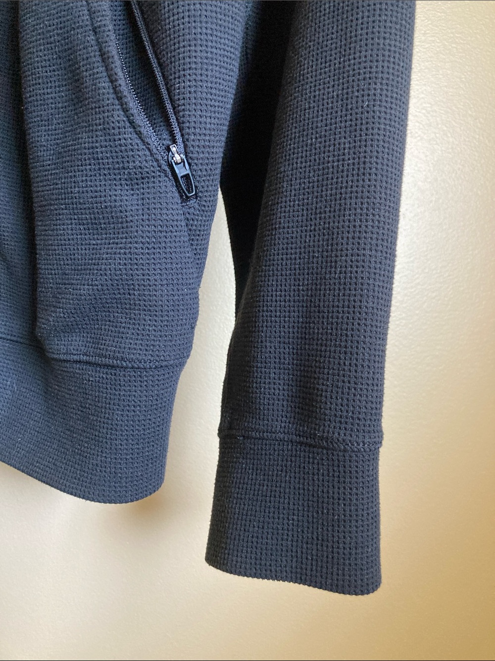 🎁Free with 50$ purchase lululemon mens waffle ZipUp Hoodie training Jacket black - Picture 10 of 11
